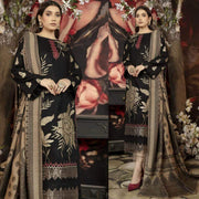 Marjan Lawn 3Pc Embroidered With Digital Printed Dupatta-1014