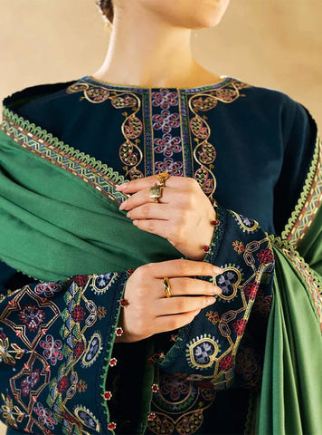 Zara Shahjahan Lawn 3Pc Embroidered With Lawn Embroidered Dupatta -1102