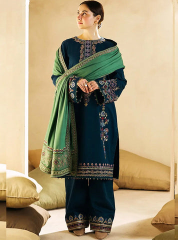 Zara Shahjahan Lawn 3Pc Embroidered With Lawn Embroidered Dupatta -1102