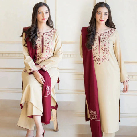 Aisling Lawn 3Pc Embroidered-1093