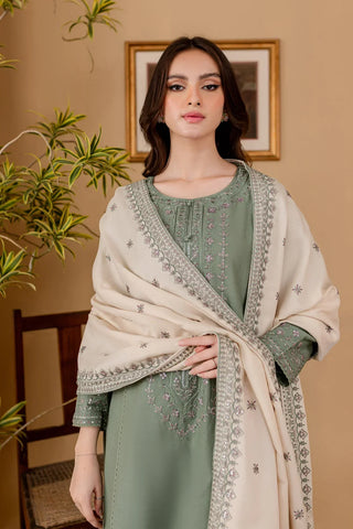 Batik 3Pc Lawn Embroidered With Lawn Embroidered Dupatta-1059