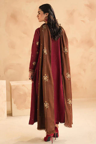 Baroque Lawn 3Pc Embroidered With Lawn Embroidered Dupatta-1030