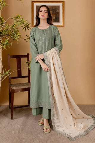 Batik 3Pc Lawn Embroidered With Lawn Embroidered Dupatta-1059