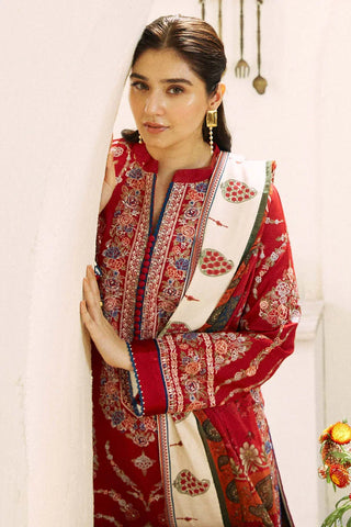 Zara Shahjahan 3Pc Lawn Embroidered Shirt With Printed Dupatta-1054