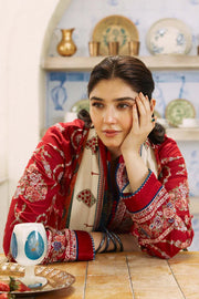 Zara Shahjahan 3Pc Lawn Embroidered Shirt With Printed Dupatta-1054